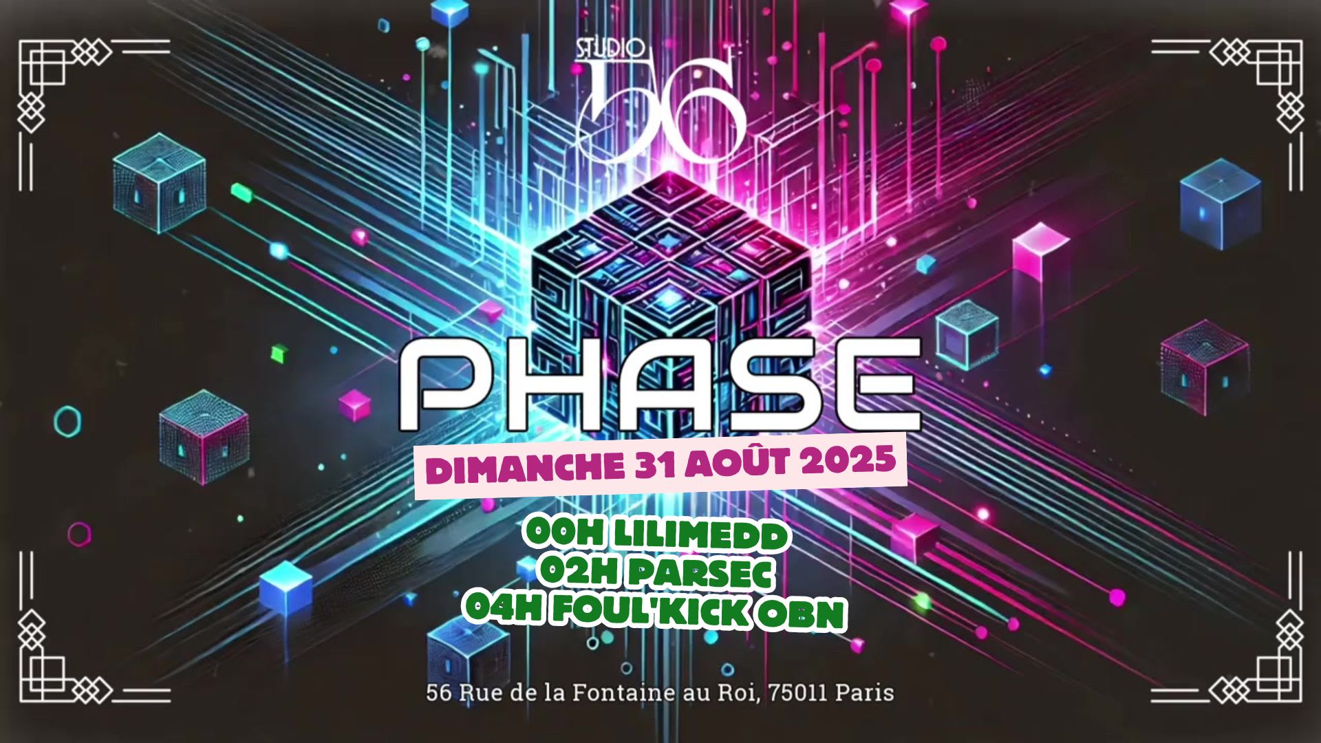 Phase W/ Lilimedd, Parsec & Foul’Kick Obn