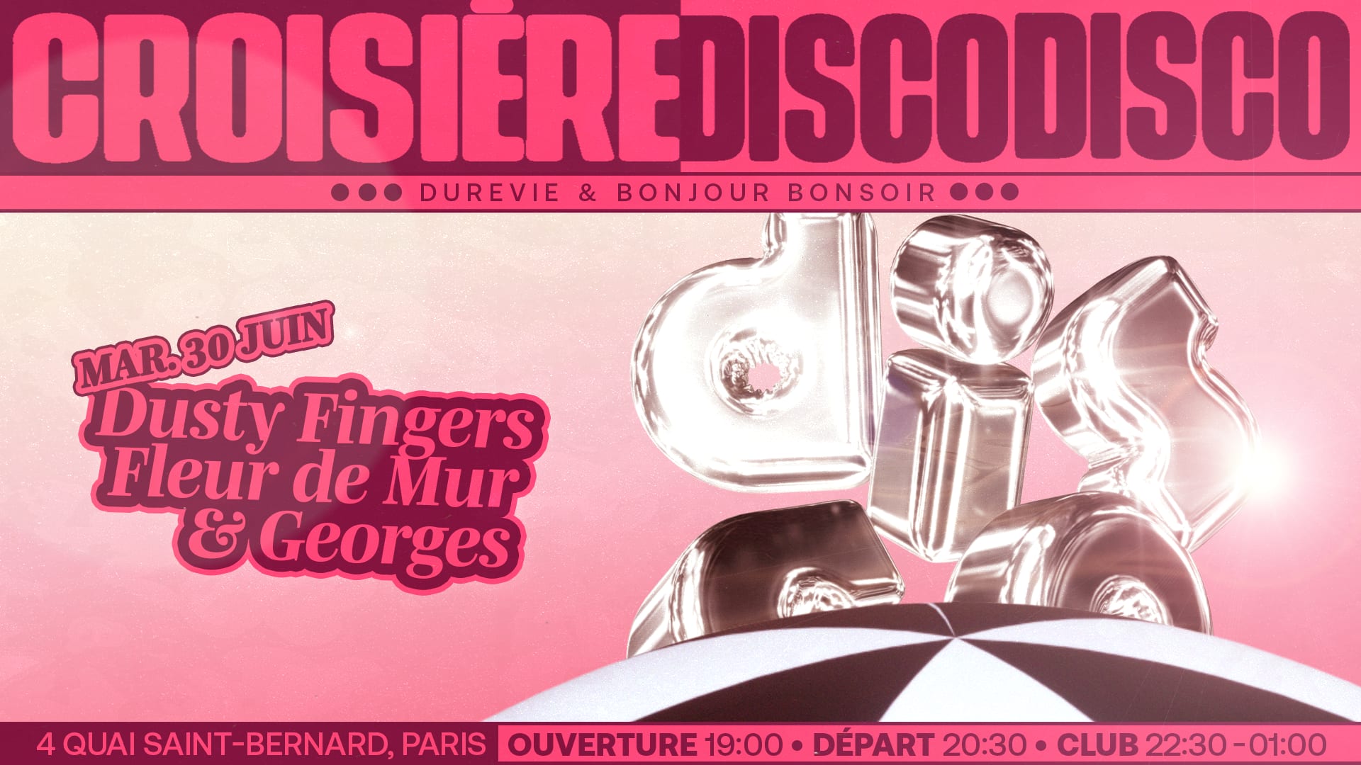 Disco Disco Croisière: Dusty Fingers, Fleur De Mur & Georges