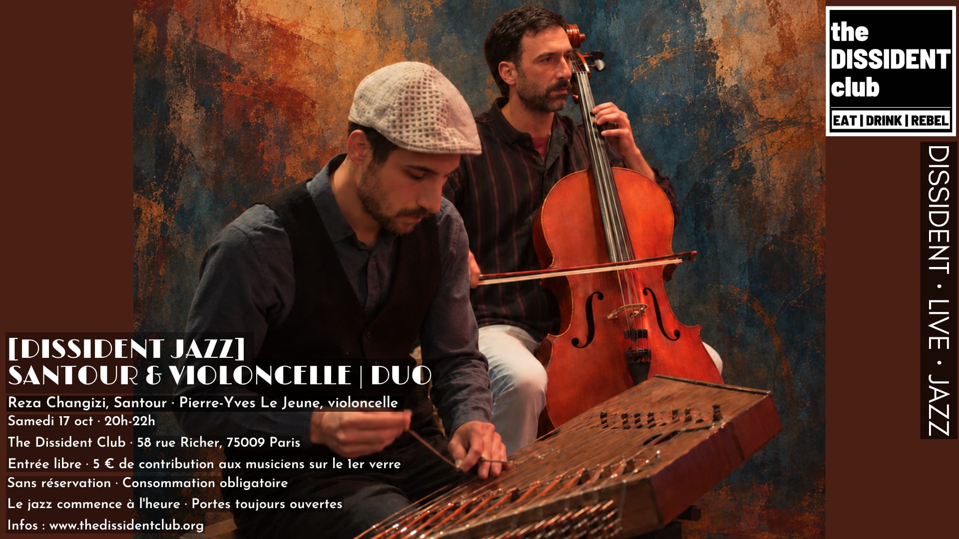[Dissident Jazz] Santour & Violoncelle | Duo