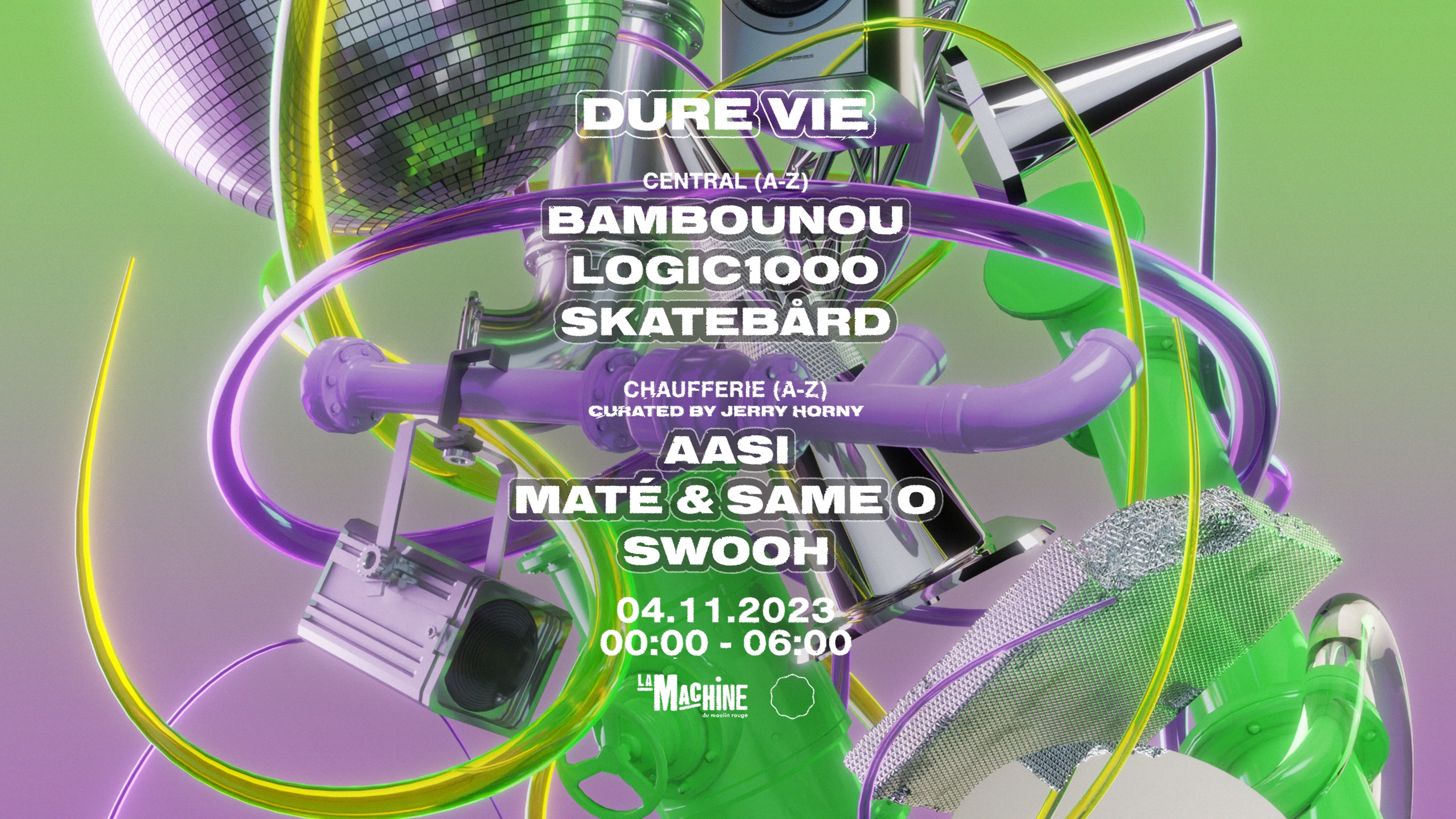 Dure Vie : Bambounou, Logic1000, Skatebård + Jerry Horny