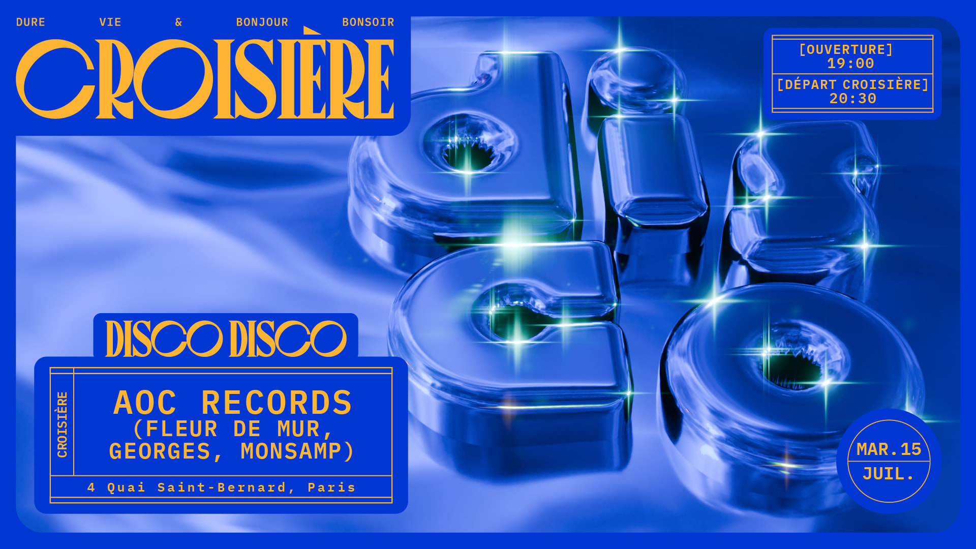 Disco Disco Croisière : Aoc Records (Fleur De Mur & More)