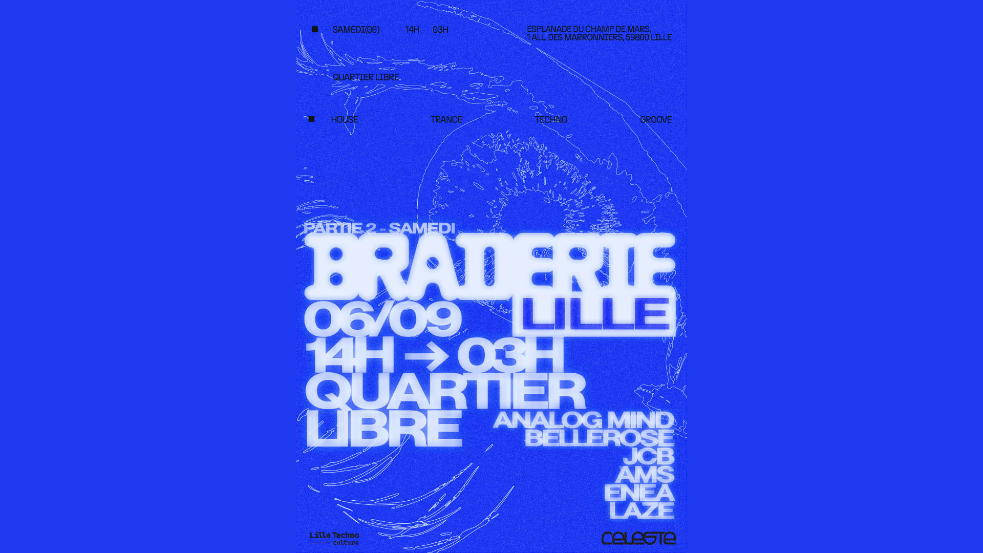 Braderie : Lille Techno Culture + Céleste