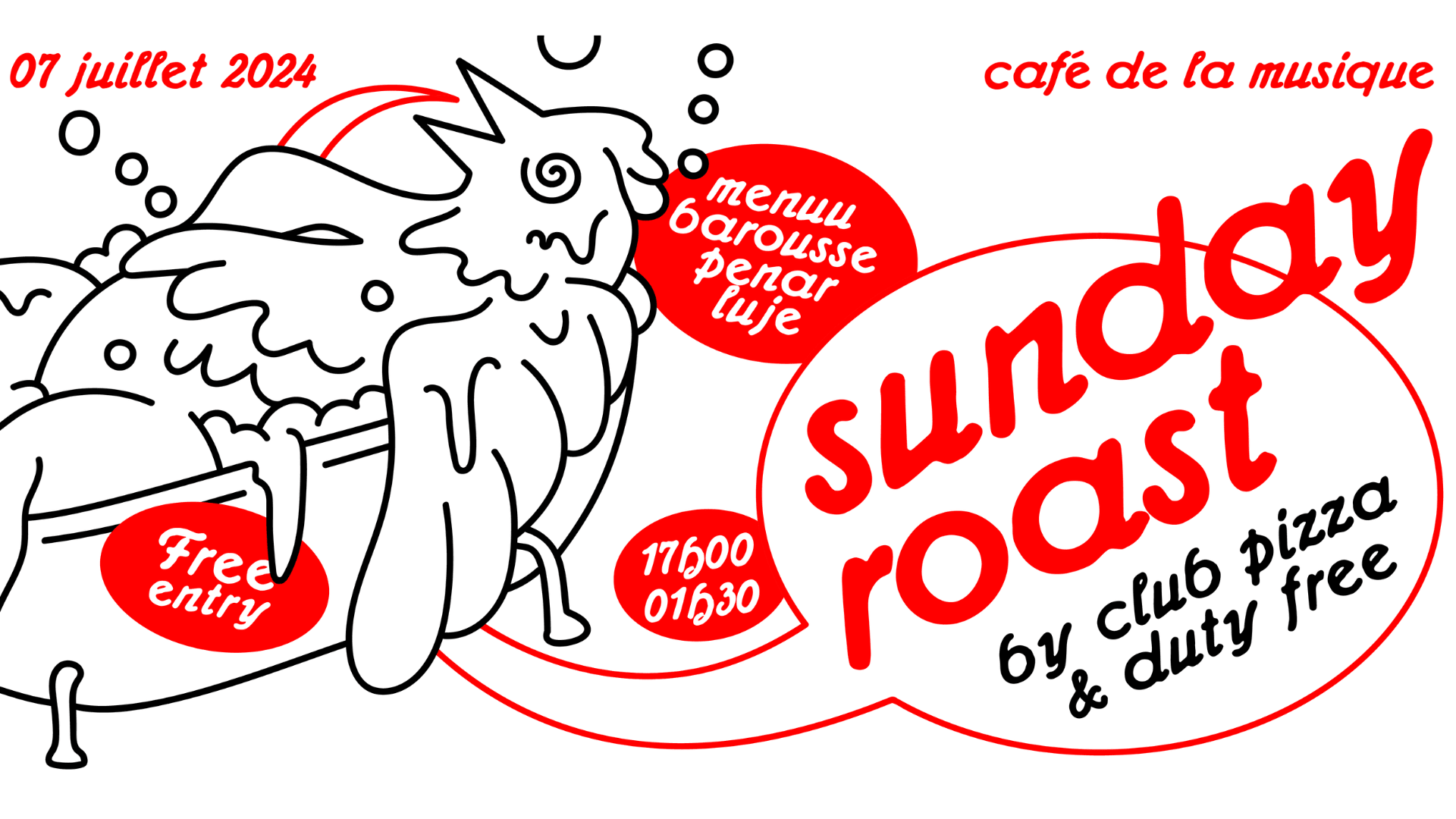 Sunday Roast W/ Menuu, Barousse, Luje, Penar