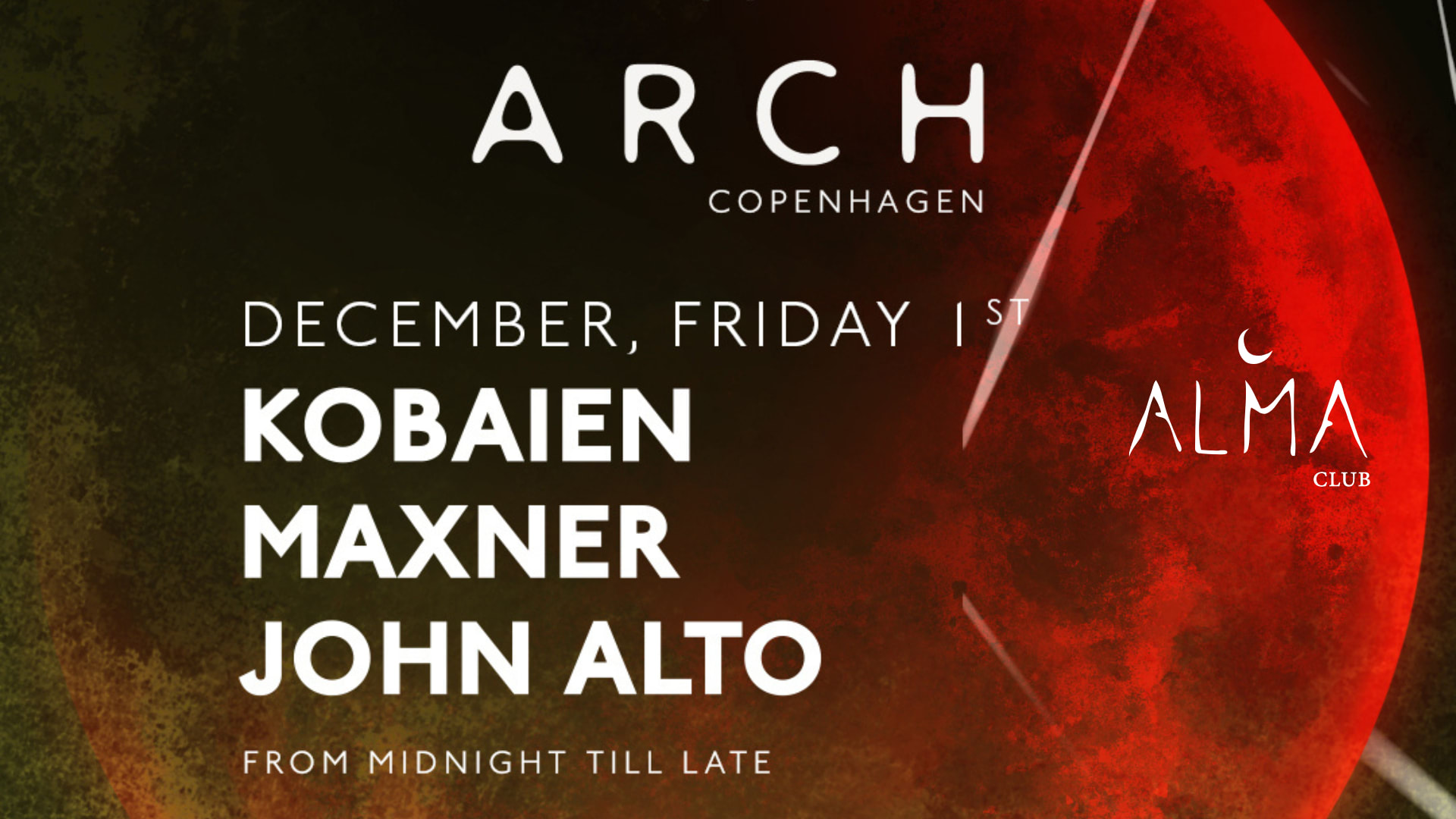 Alma Club Invites Kobaien, Maxner & John Alto