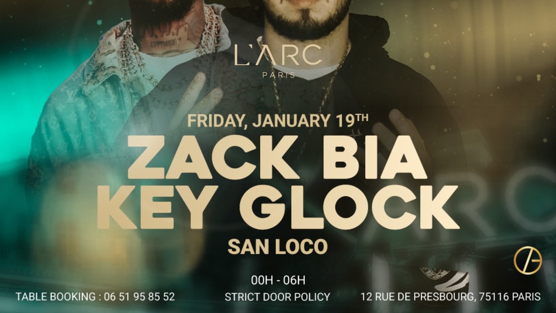 Pfw - Zack Bia & Key Glock @ L'arc Paris