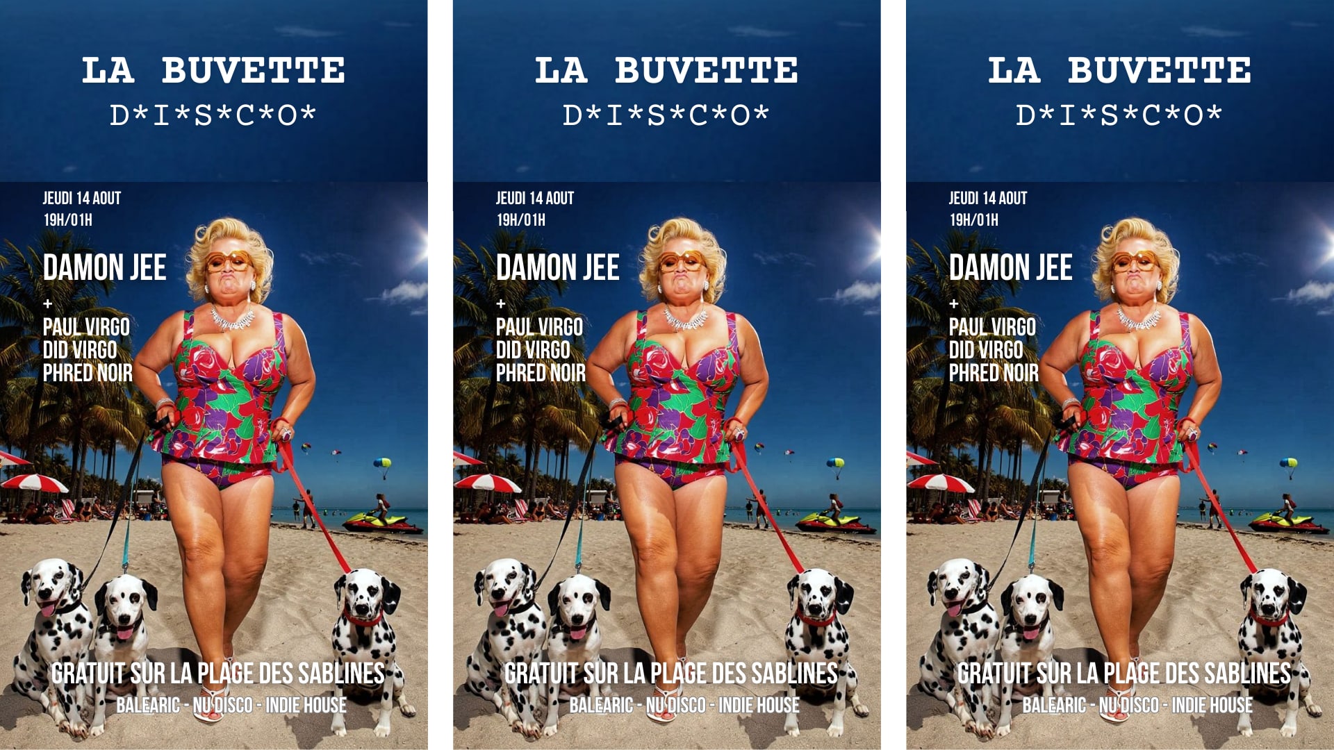 Damon Jee & Paul Virgo /Free Beach Party /Plage Des Sablines