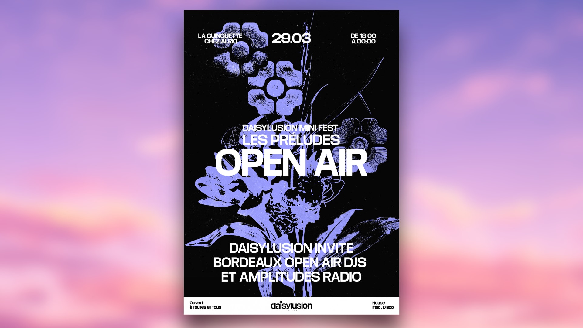 Open Air: Daisylusion Invite Amplitudes Radio & Boa Djs