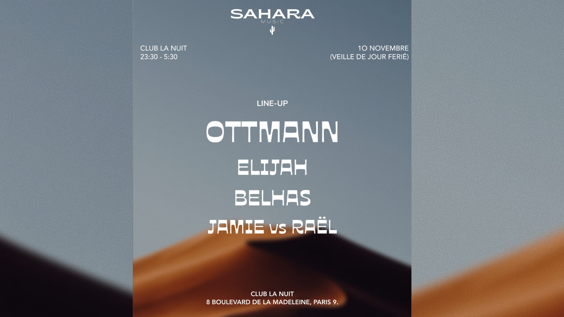 Sahara @Lanuitparis
