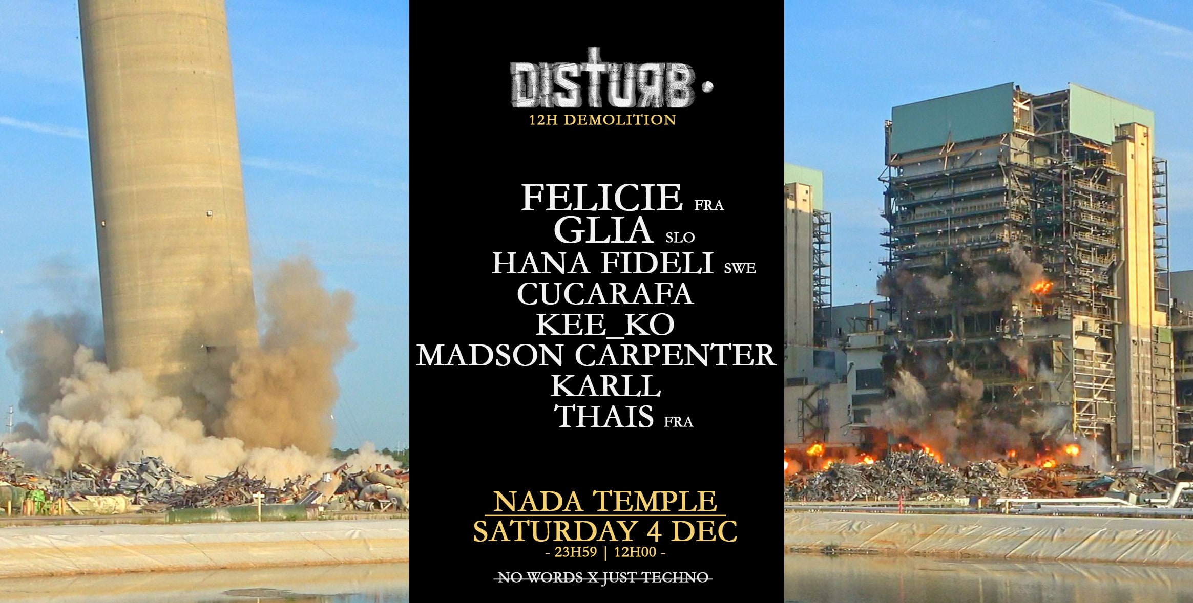 Felicie [Fr] Glia [Sl] - Disturb • 12h Demolition At Nada Temple
