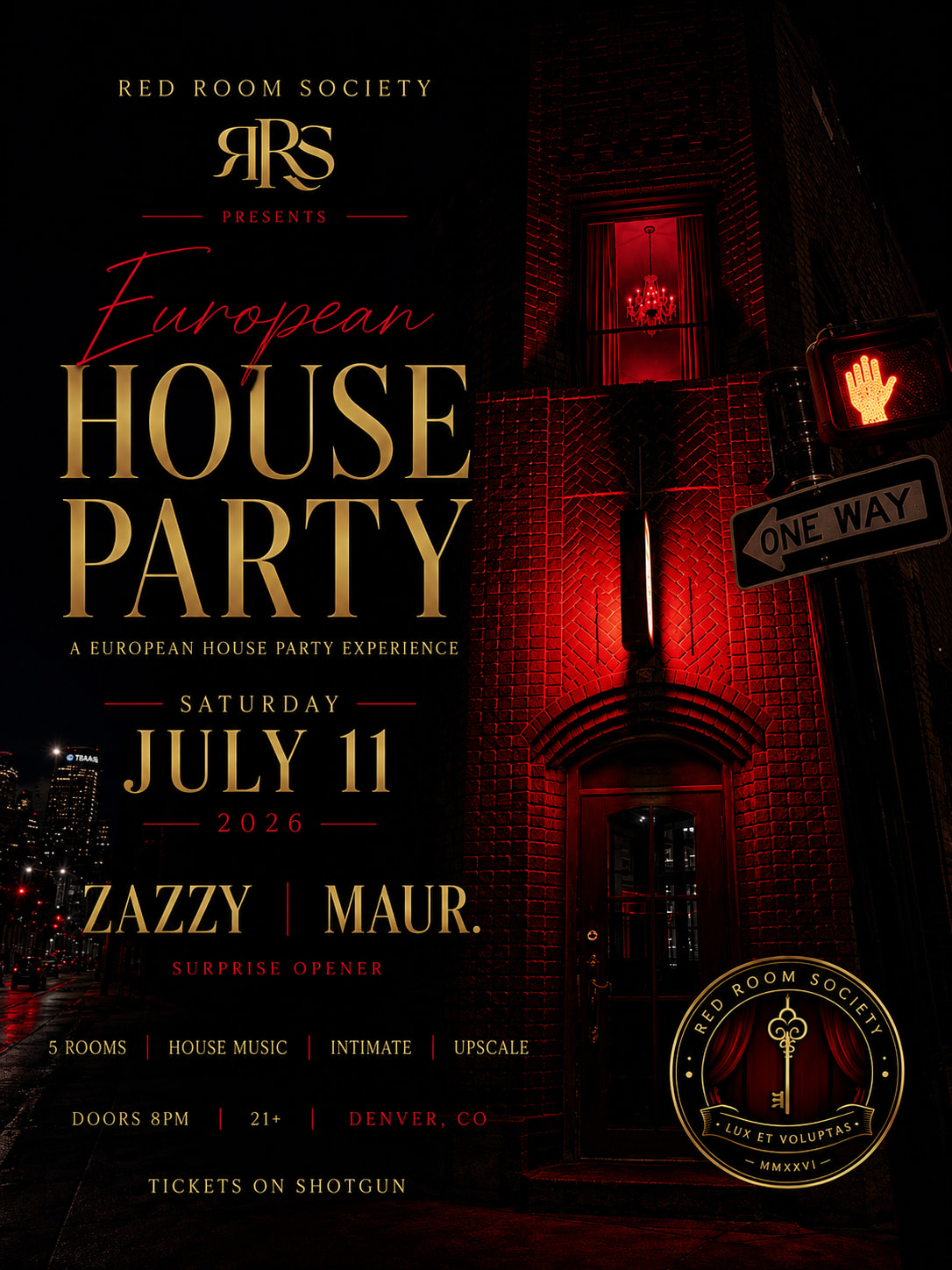 Red Room Society: European House Party