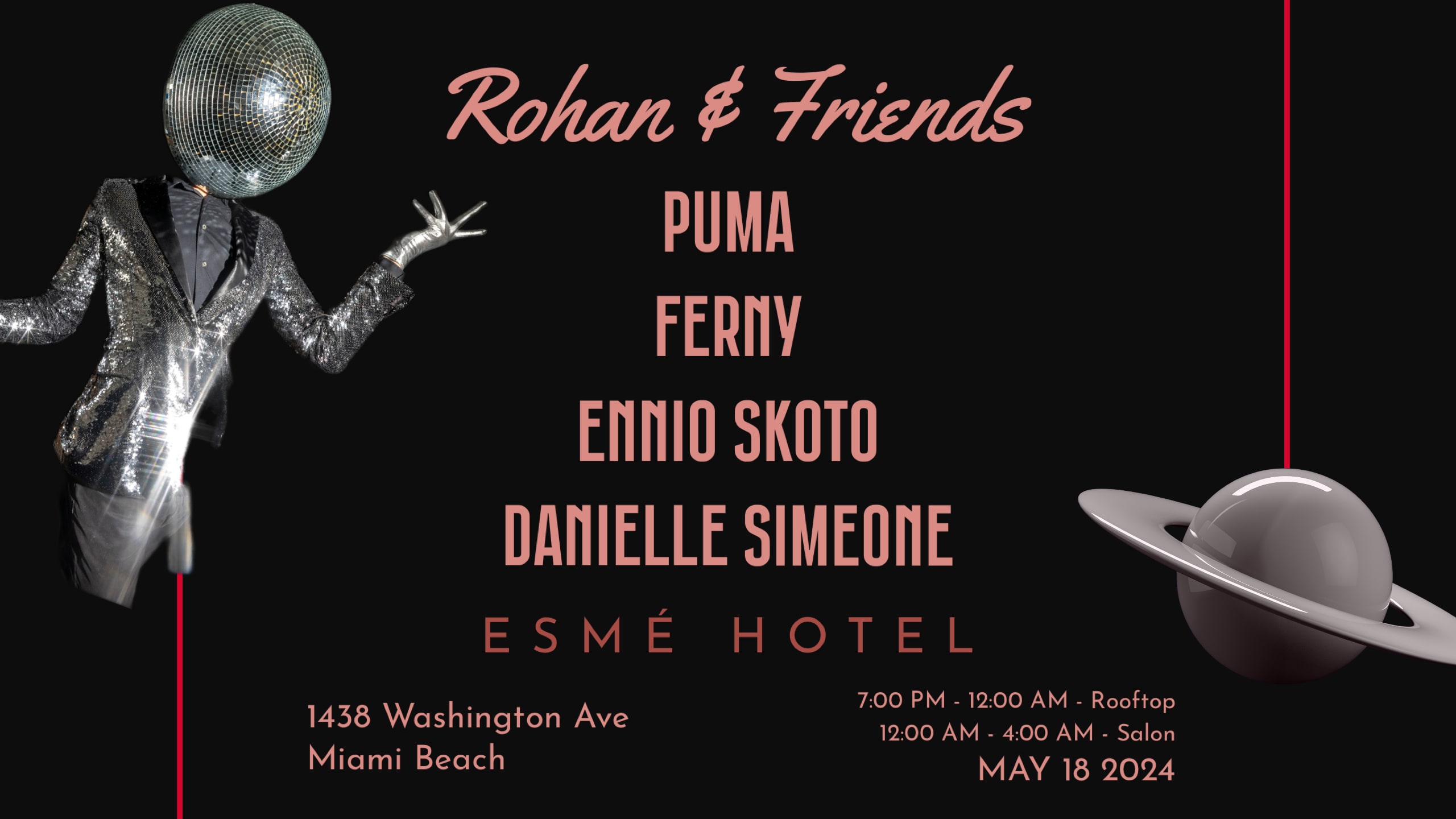 Puma, Ferny, Ennio Skoto & Danielle Simeone @ Esmé
