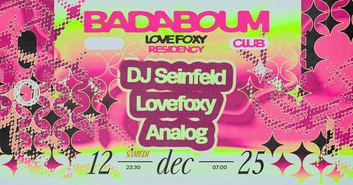 Club — Lovefoxy Residency: Dj Seinfeld, Lovefoxy, Analog