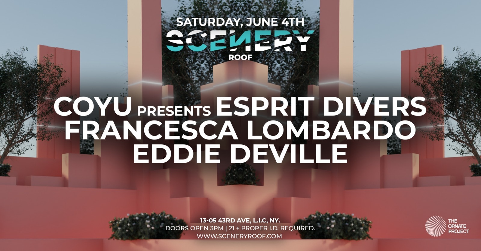 Scenery Roof: Coyu, Francesca Lombardo & Eddie Deville