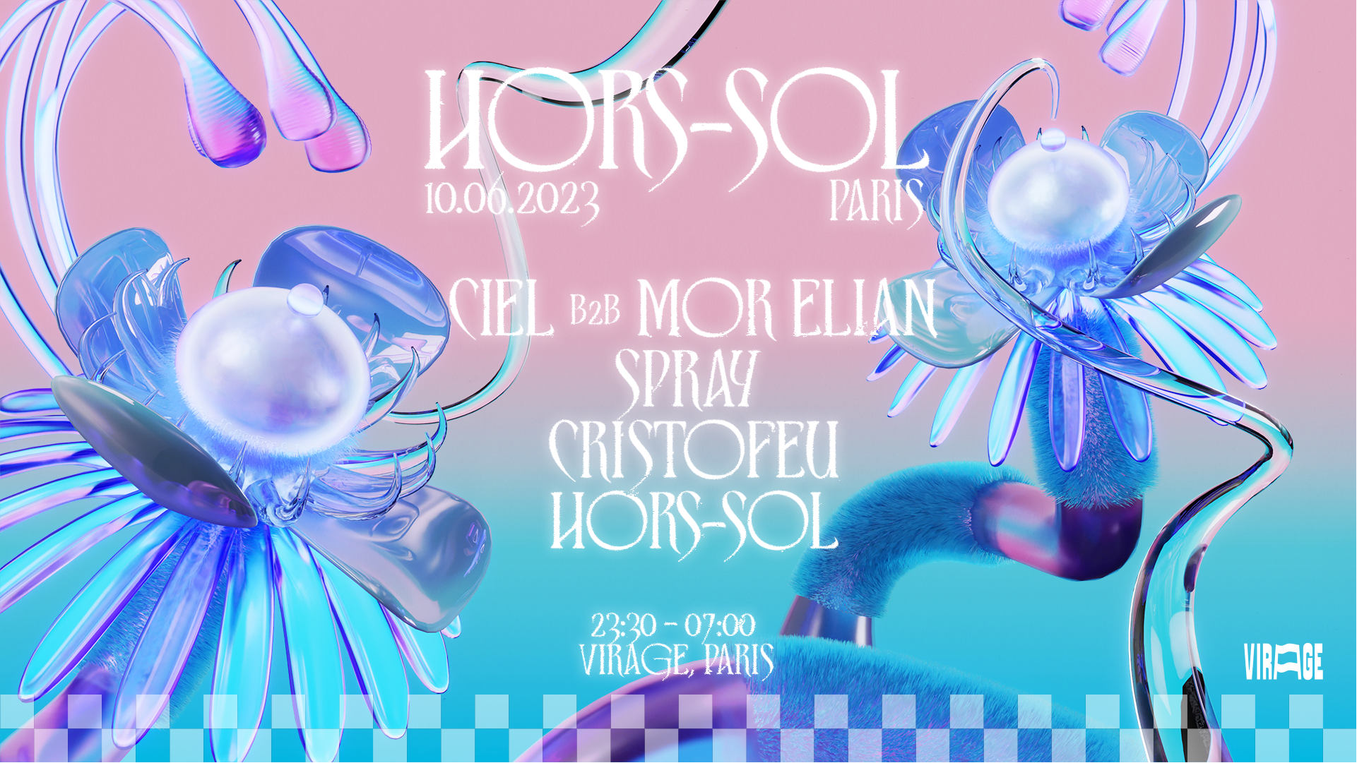 Hors-Sol X Virage : Ciel, Mor Elian, Spray, Cristofeu