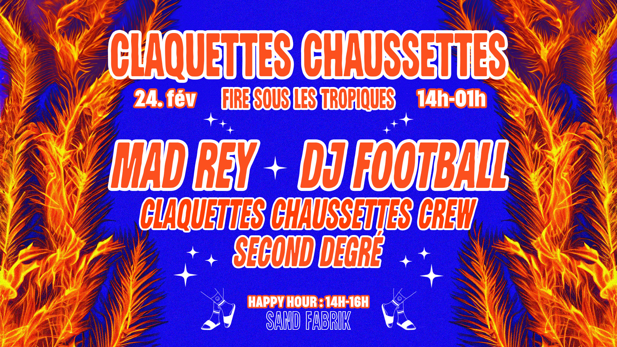 Claquettes Chaussettes W/ Mad Rey, Dj Football And More