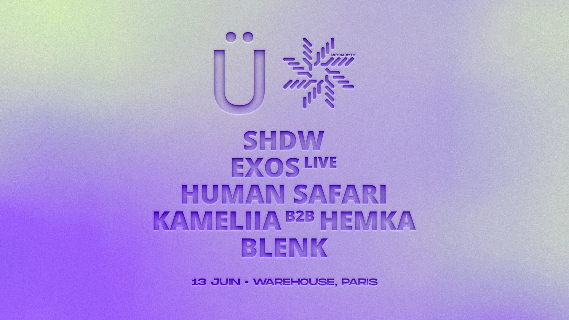 Grüv X Mutual Rytm • Shdw, Exos (Live), Human Safari & More