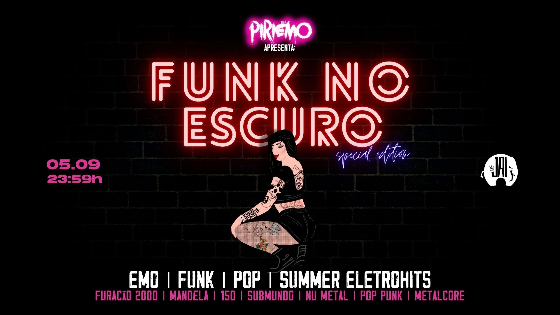 Baile Piriemo - Funk No Escuro