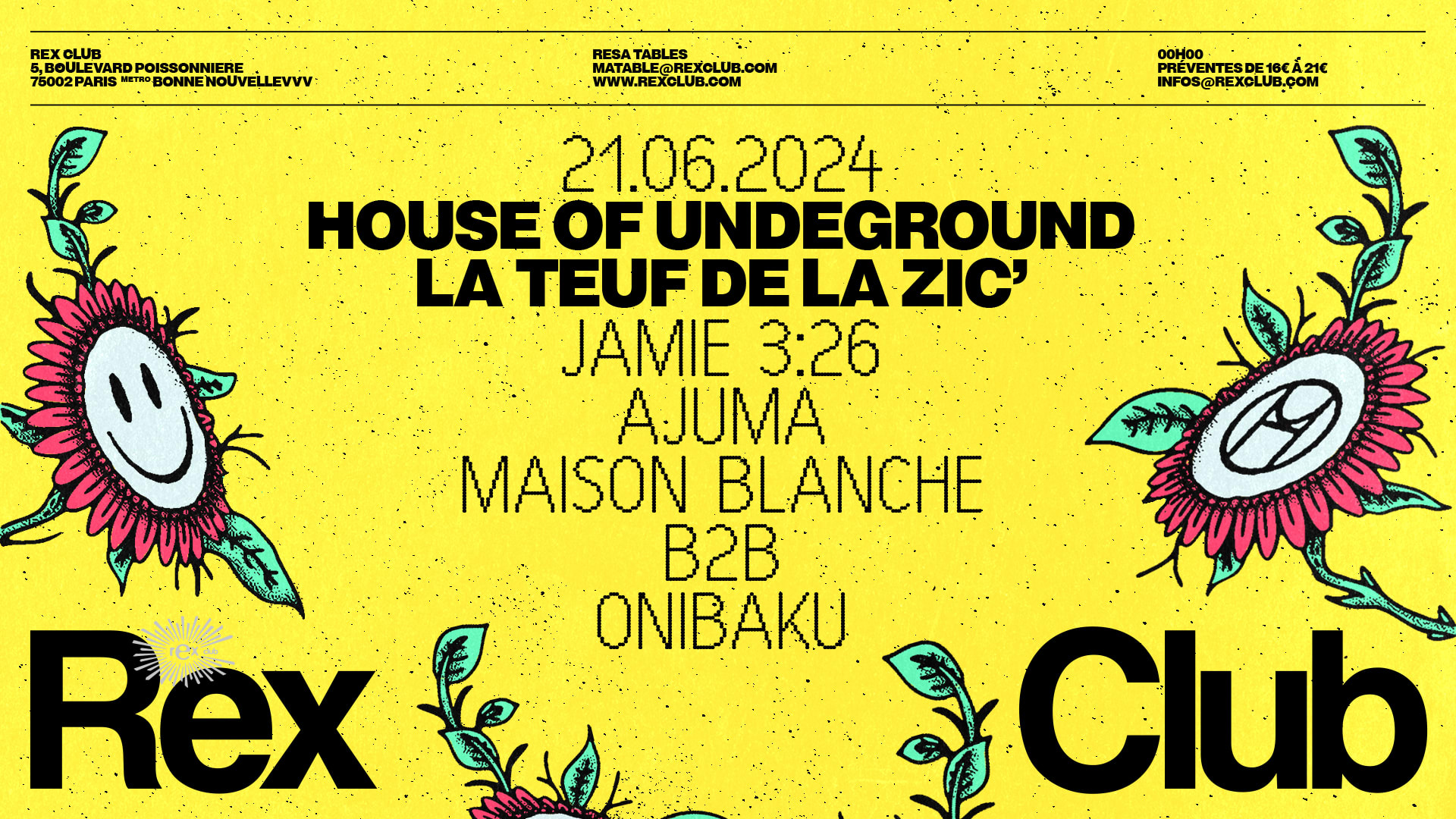 House Of Underground : La Teuf De La Zic' Jamie 3:26 & More