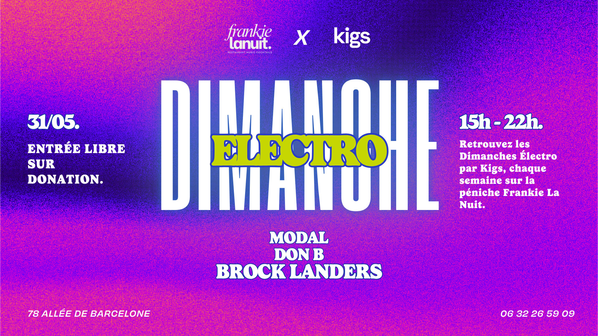Dimanche Electro #12 - Brock Landers, Don B, Modal