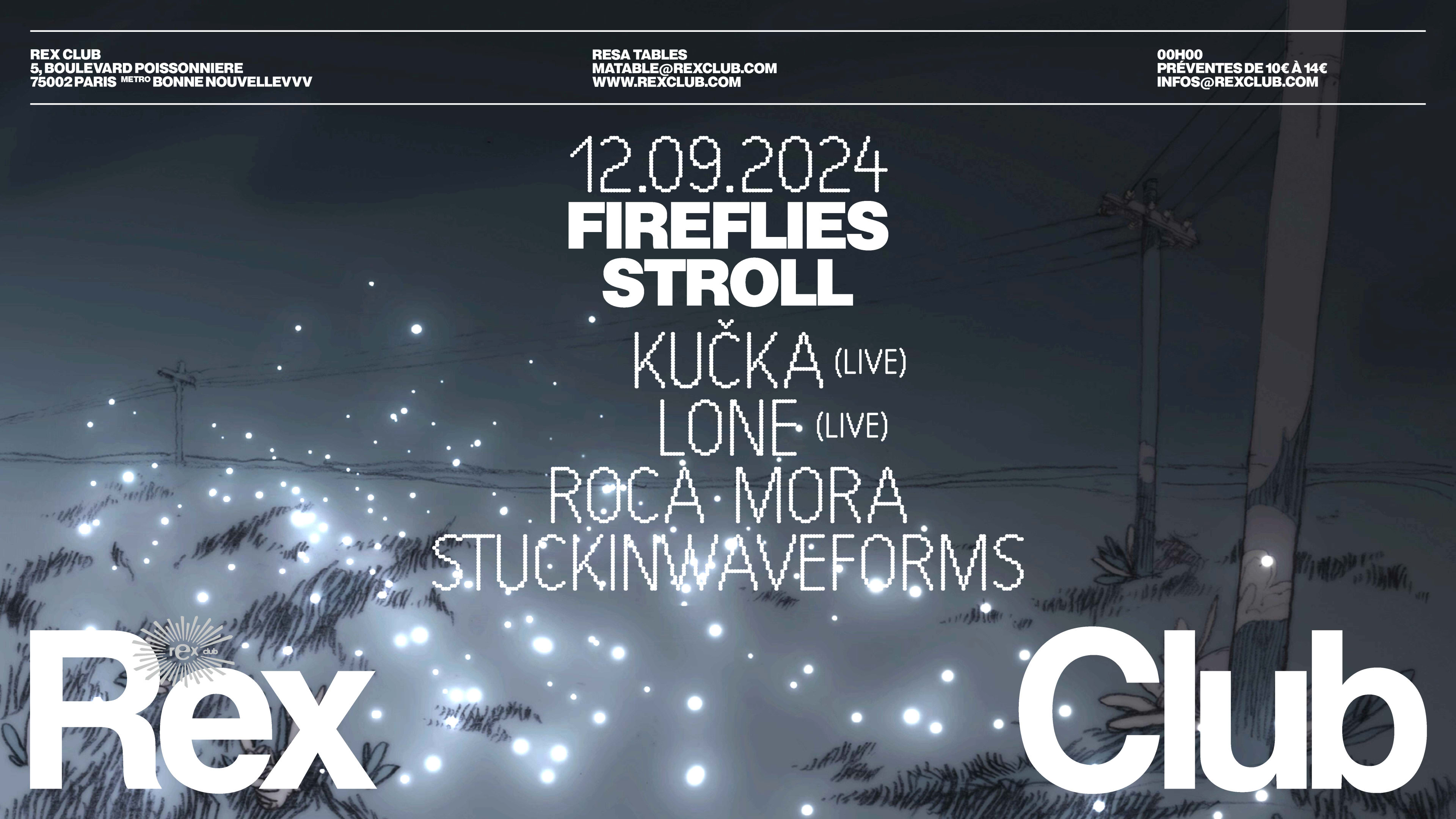 Fireflies Stroll: Kučka Live, Lone Live, Roca Mora, Siwf