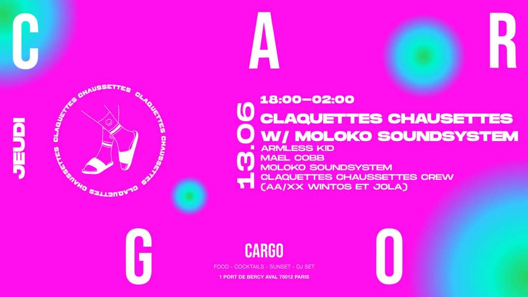 Cargo X Claquettes Chaussettes W/ Moloko
