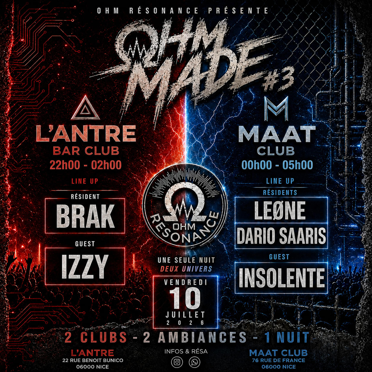 Ohm Made #3 / Antre X Maat Club / Nice