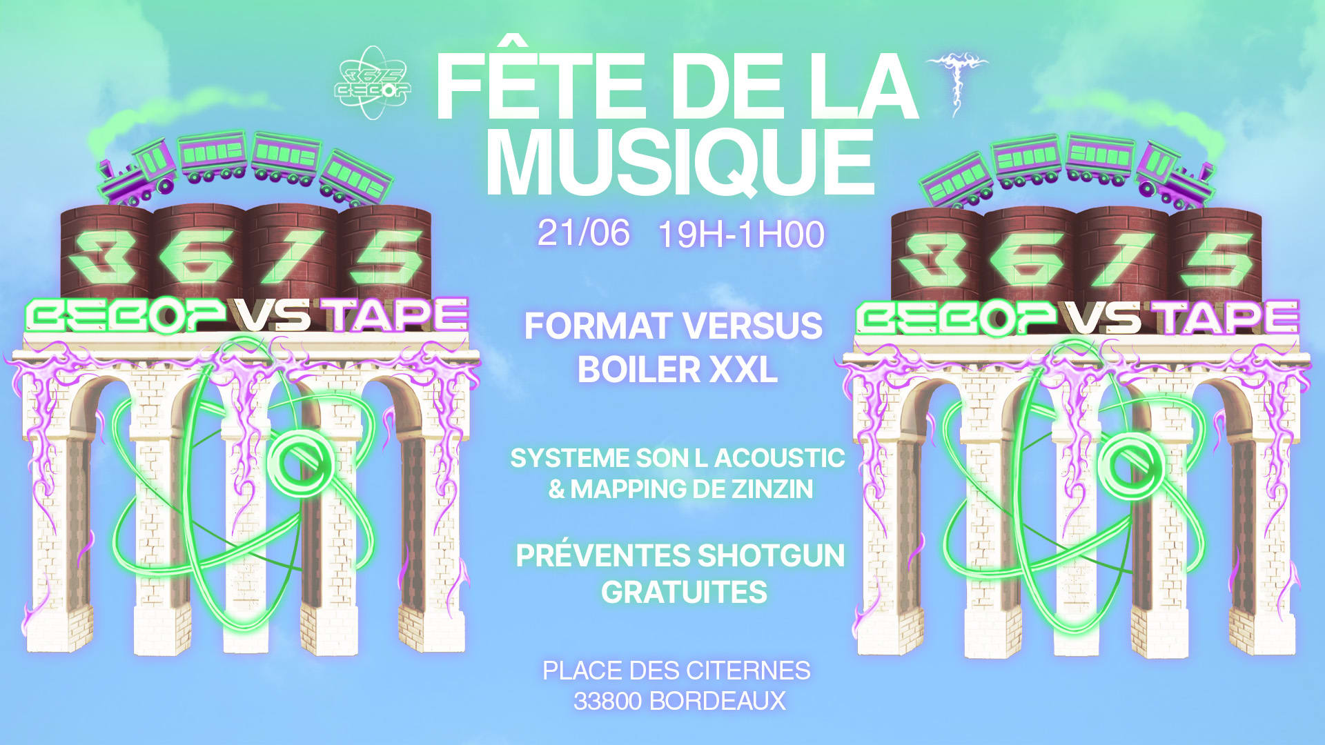 [Fdlm] Bebop Vs Tape : Versus Boiler Xxl @Place Des Citernes