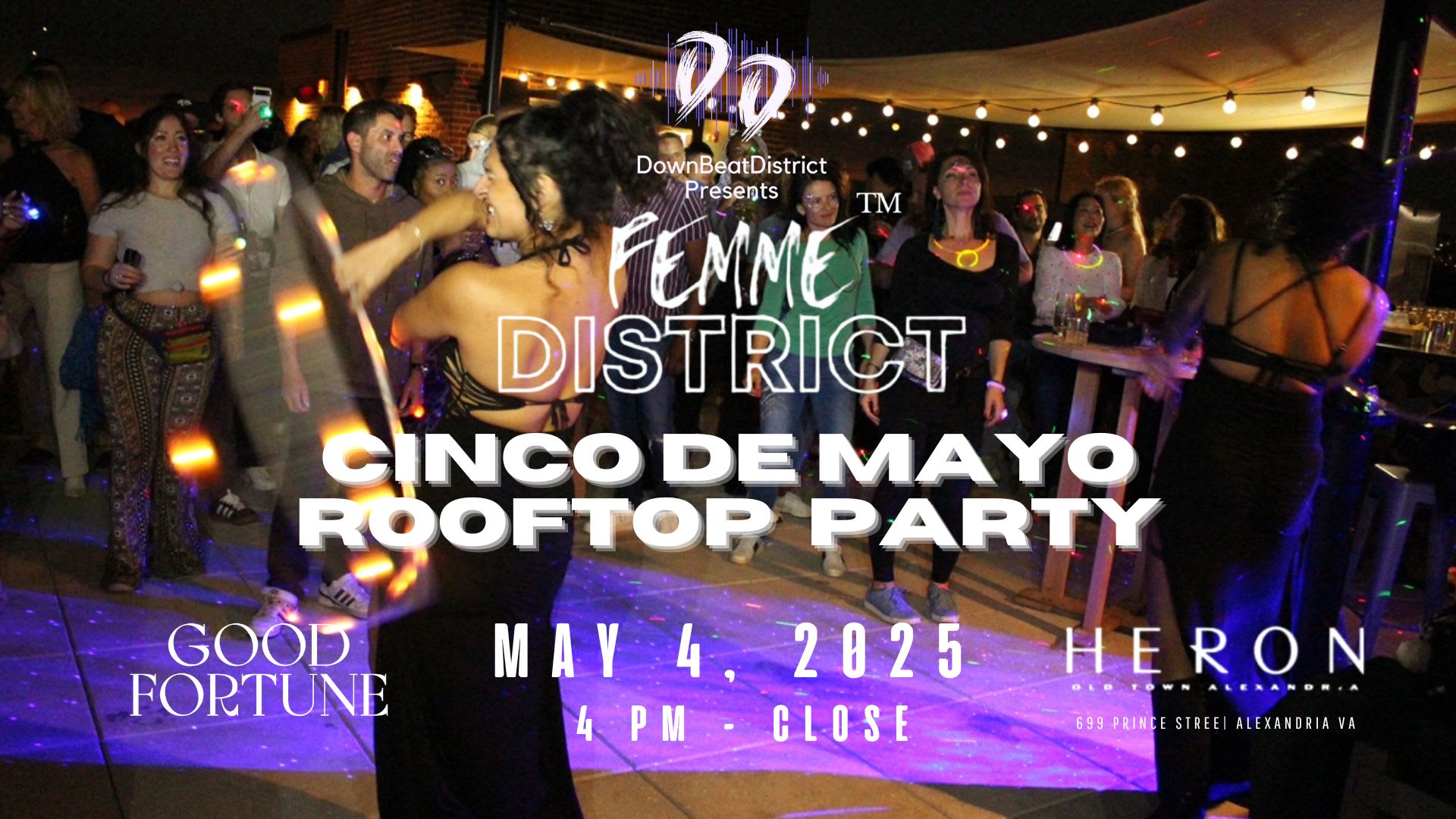 Femme District | Cinco De Mayo Rooftop Party