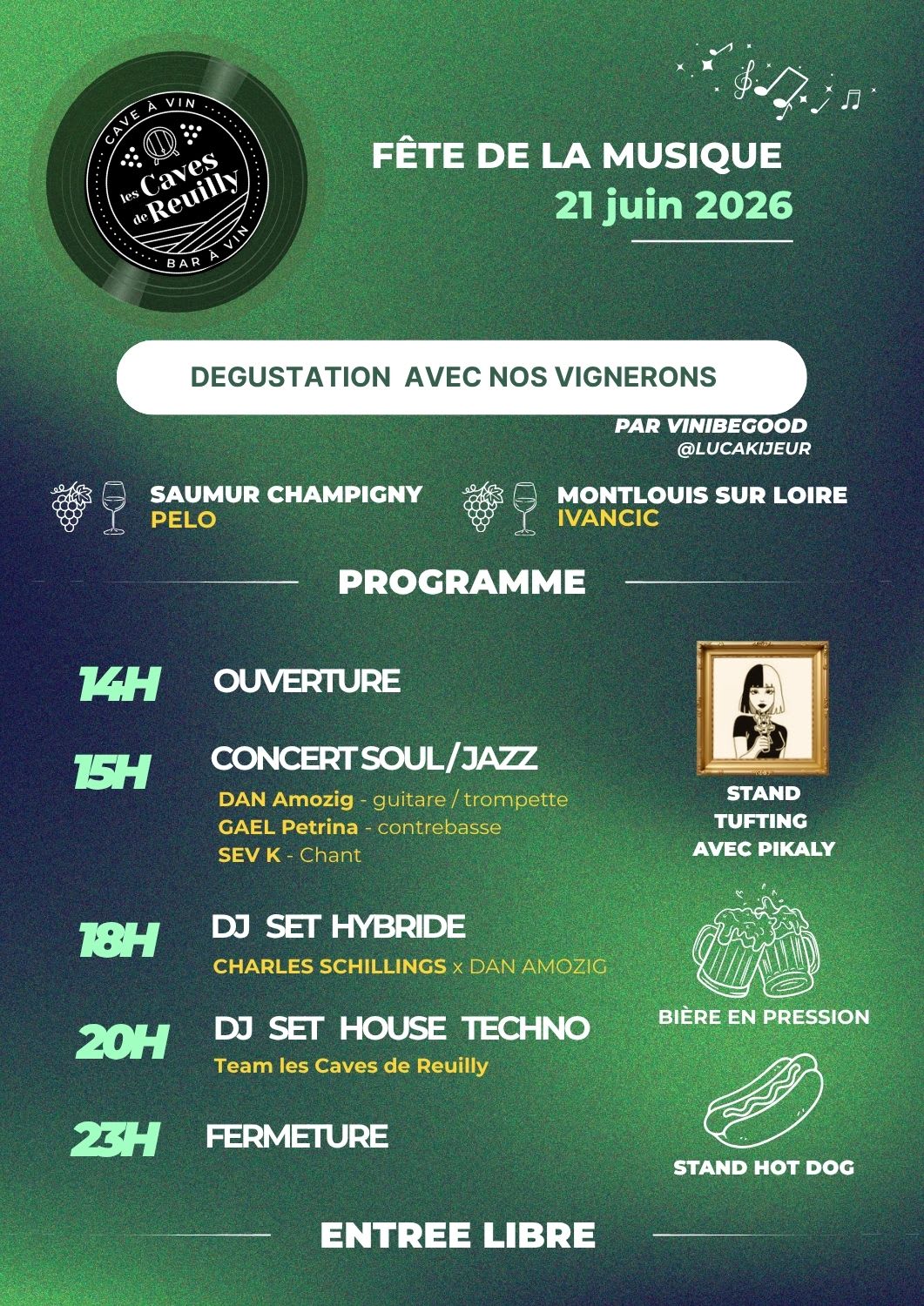 Wine, Food & Music