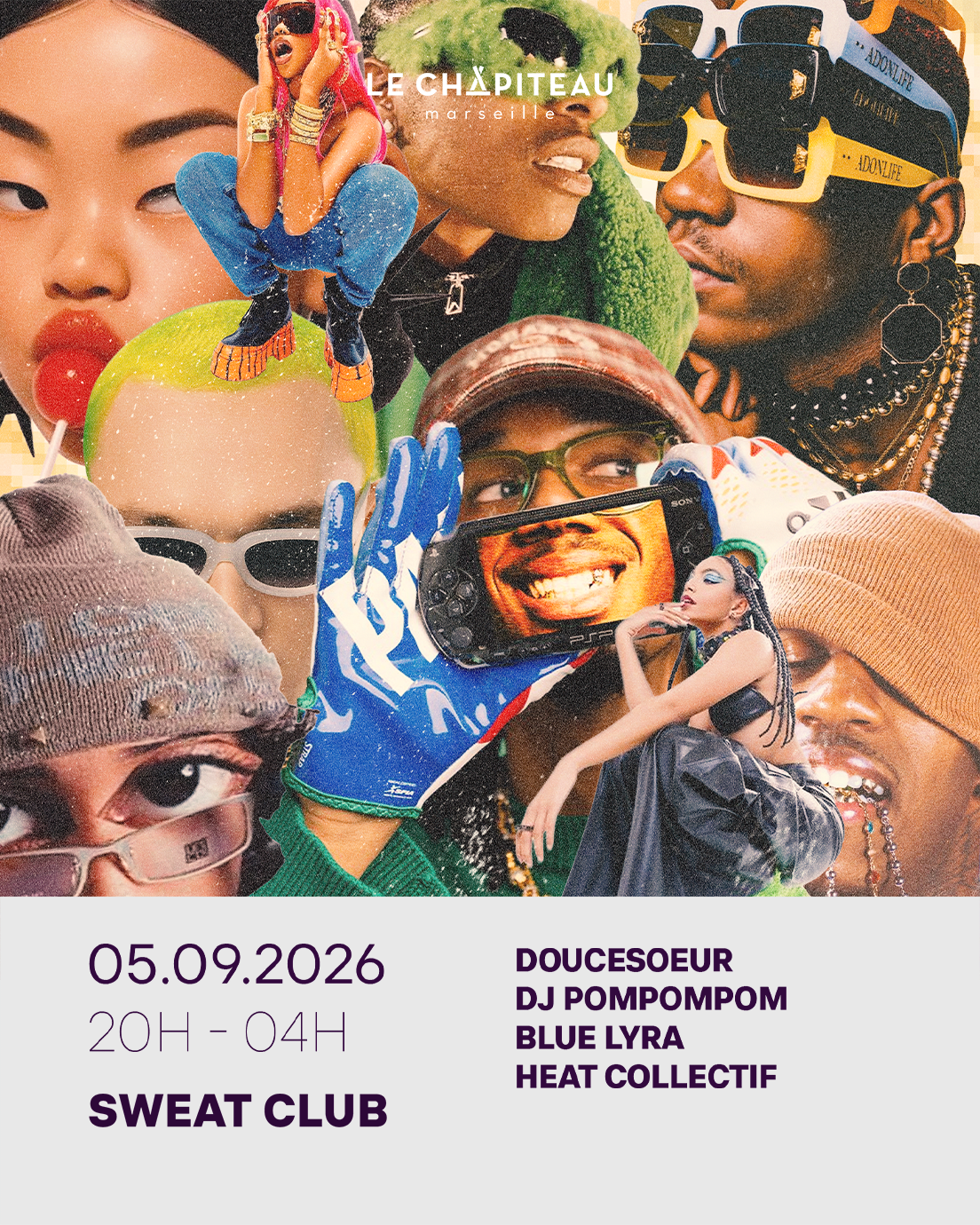 Sweat Club W/ Doucesoeur,Dj Pompompom, Blue Lyra, Heat Crew