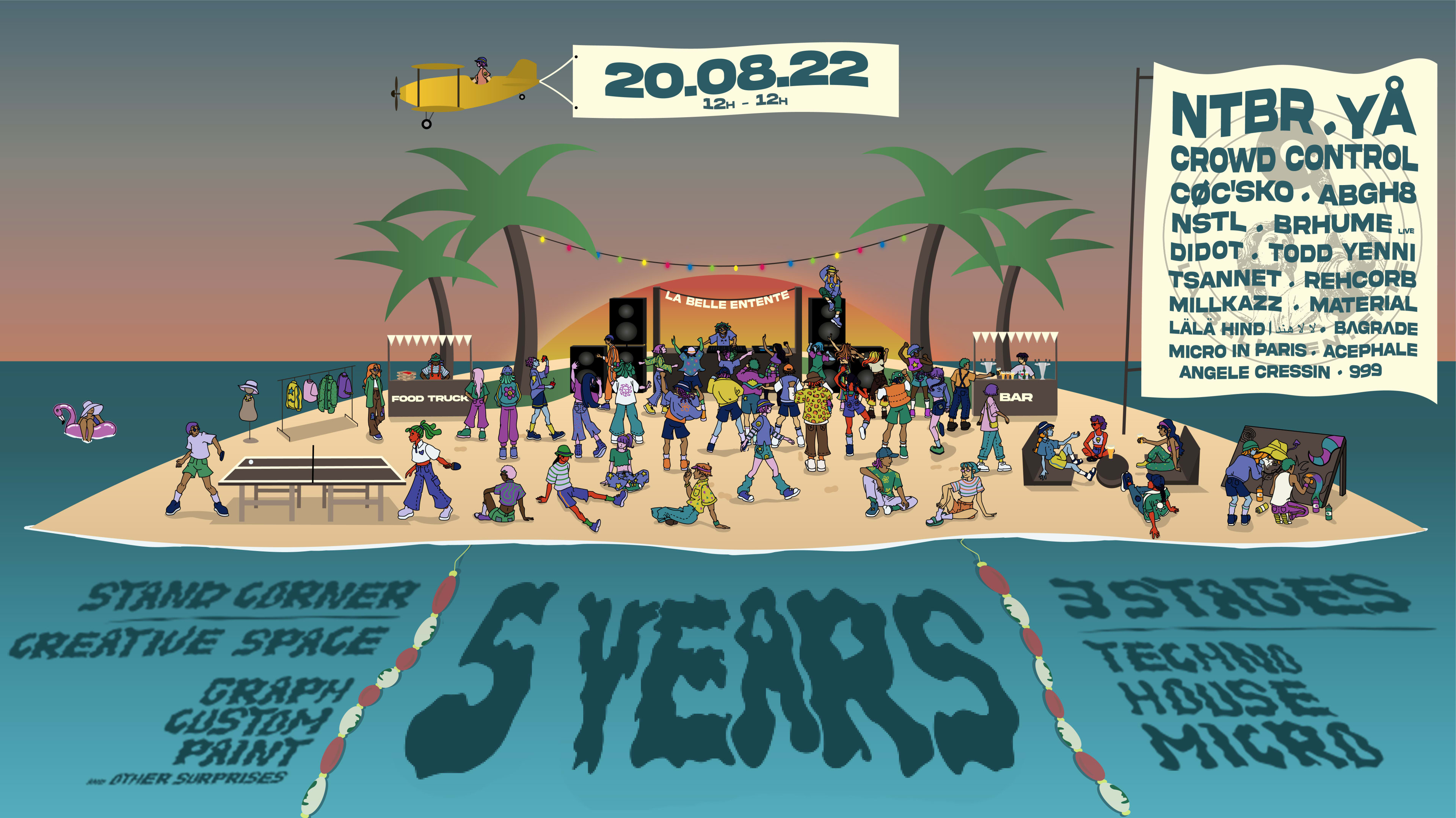 La Belle Entente #5 Years / 3 Scènes (Techno, House, Micro)