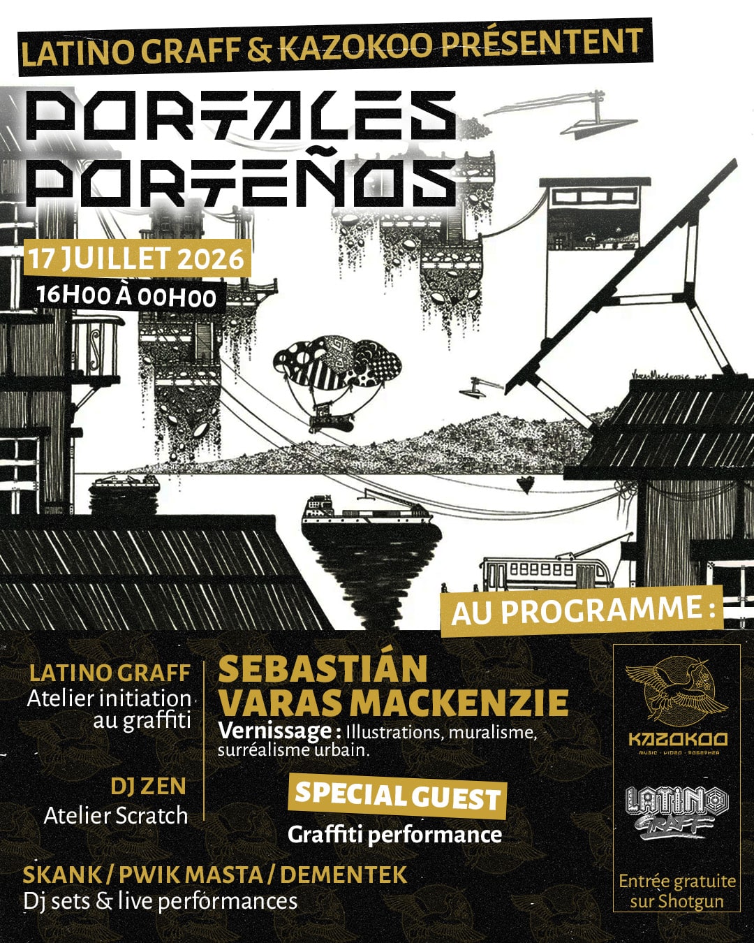 Portales Porteños - Latino Graff X Kazokoo
