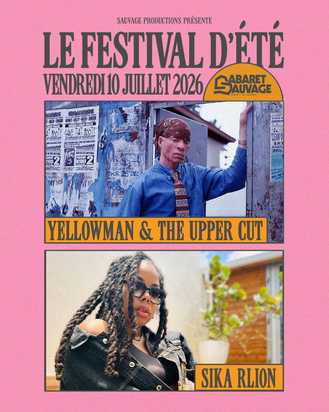 Festival D’Été • Yellowman & The Upper Cut I Sika Rlion