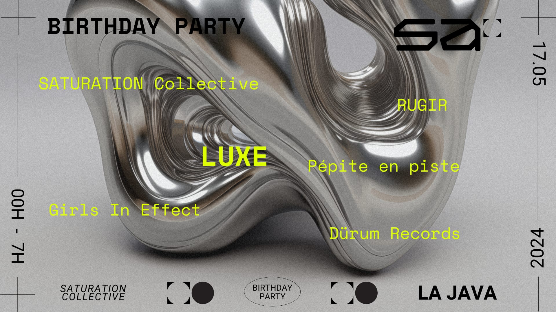 Saturation Collective 2 Years : Luxe, Pépite En Piste & More