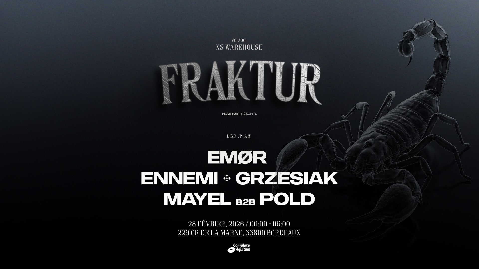 Fraktur W/ Emør / Ennemi / Grzesiak / Mayel B2b Pold