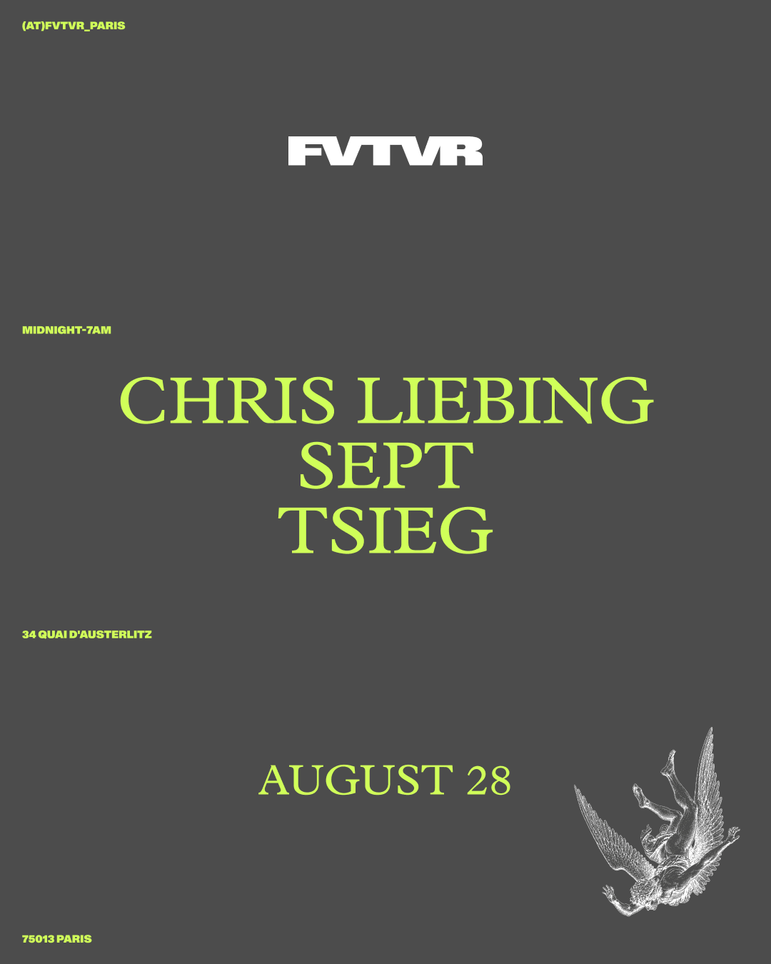 Fvtvr Invites: Chris Liebing, Sept, Tsieg