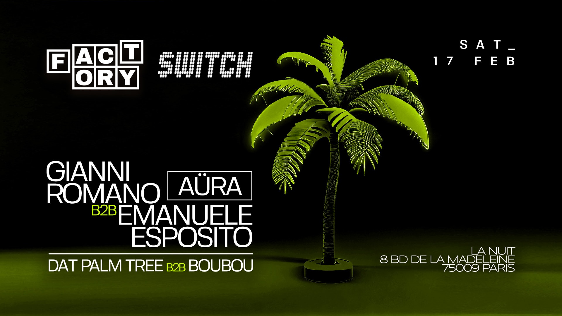 Factory X Switch (Ibiza) Gianni Romano B2b Emanuele Esposito