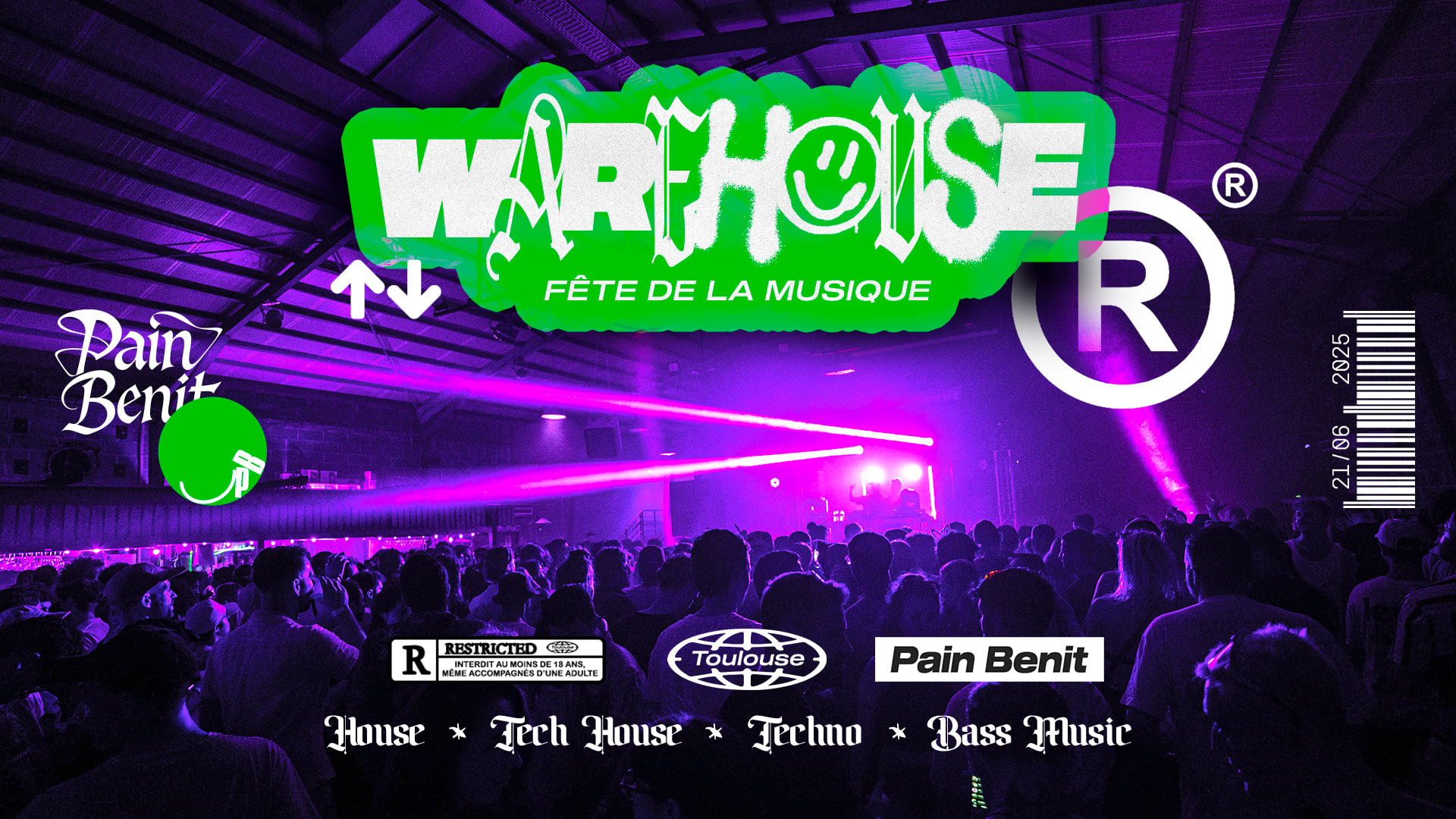 Warehouse - Fête De La Musique 2025 : Toulouse (Jusqu'à 7h)