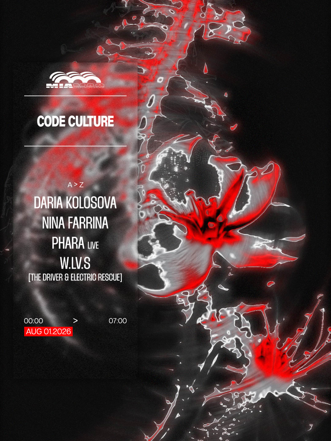 Code Culture : Daria Kolosova, W.LV.S, Phara & Nina Farrina