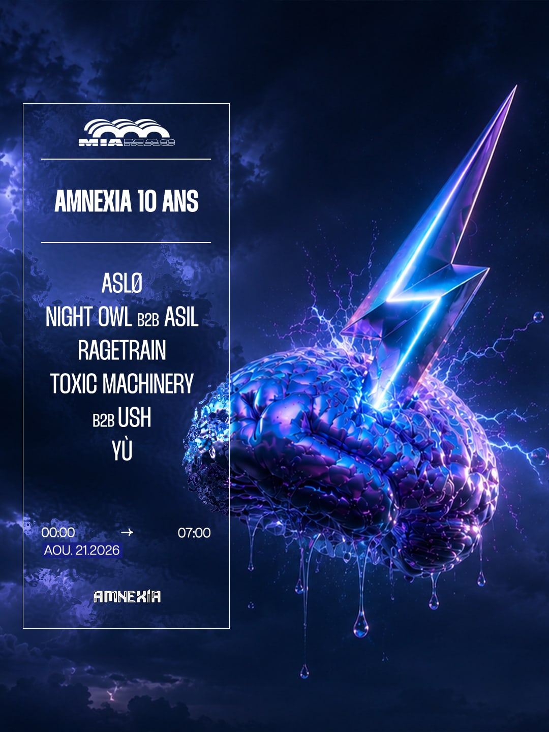 Amnexia 10 Ans : Toxic Machinery B2b Ush, Ragetrain & More
