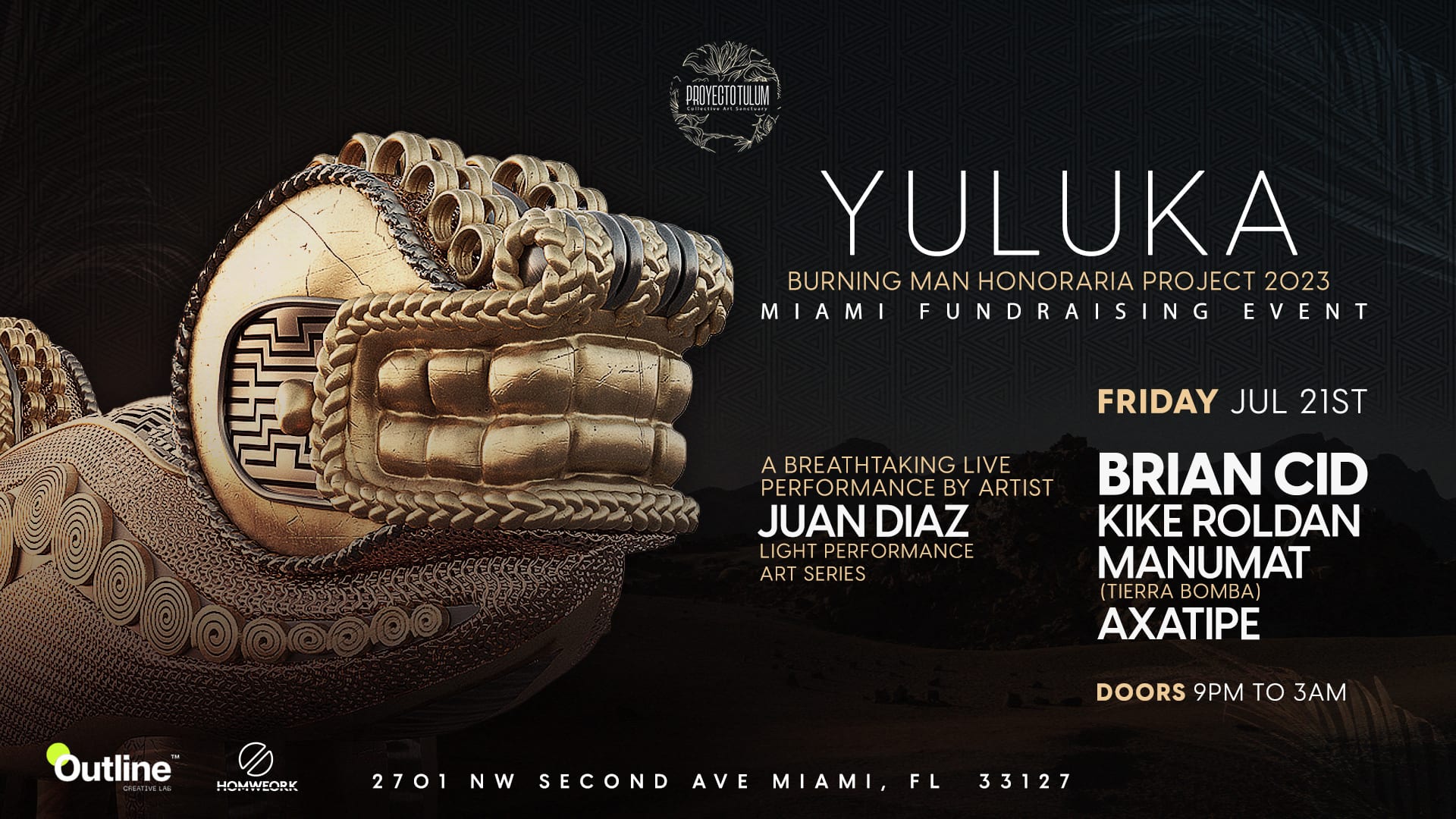 Yuluka Burning Man Fundraiser W Brian Cid At Proyecto Tulum