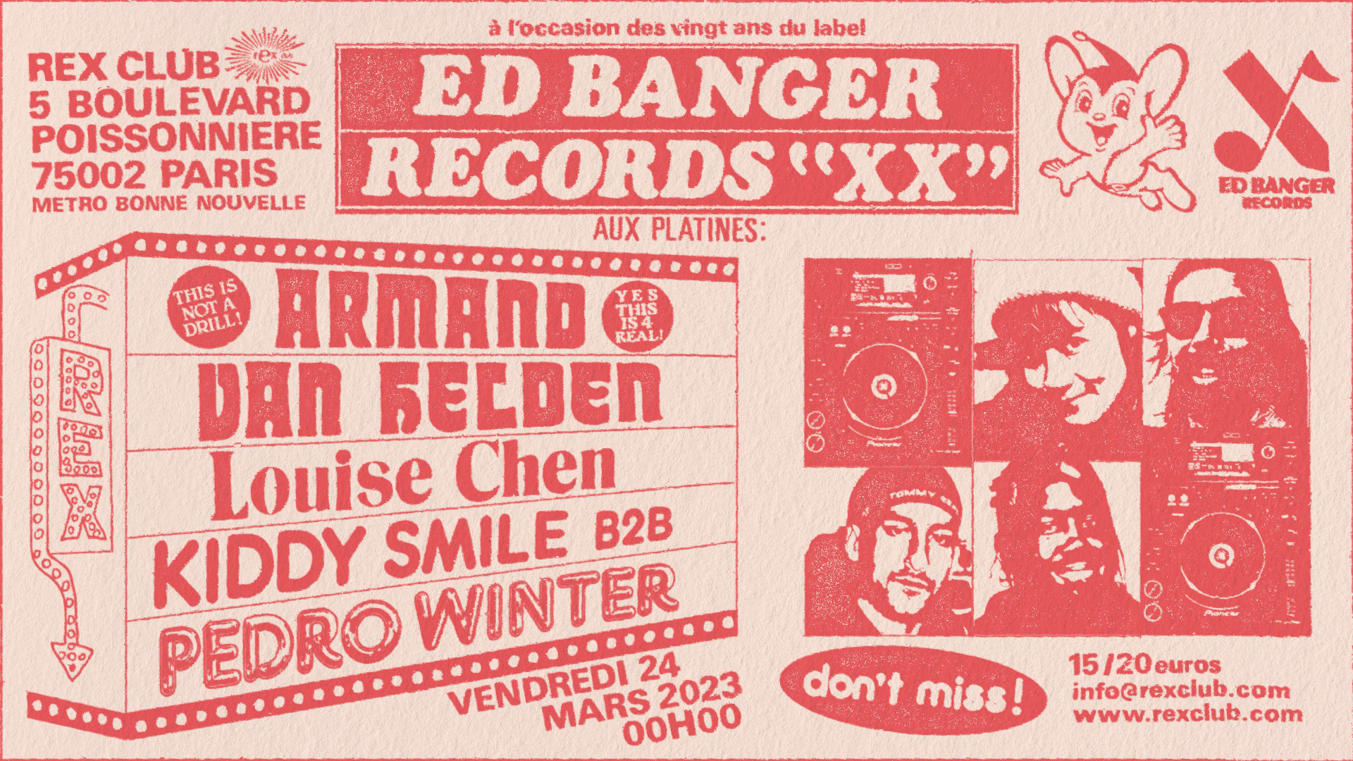 Ed Banger Records XX Armand Van Helden, Pedro Winter & More