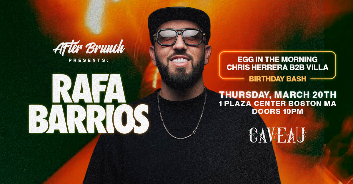 After Brunch Presents: Rafa Barrios At Caveau