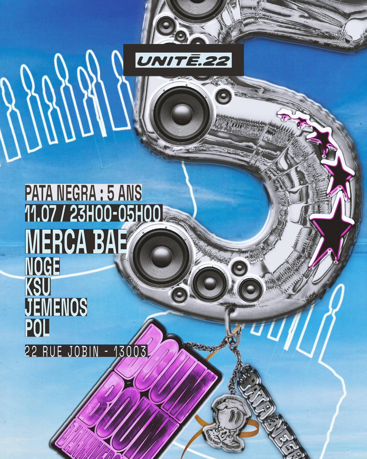 U.22 X Pata Negra, Les 5 Ans : Merca Bae, Ksu, Noge & More