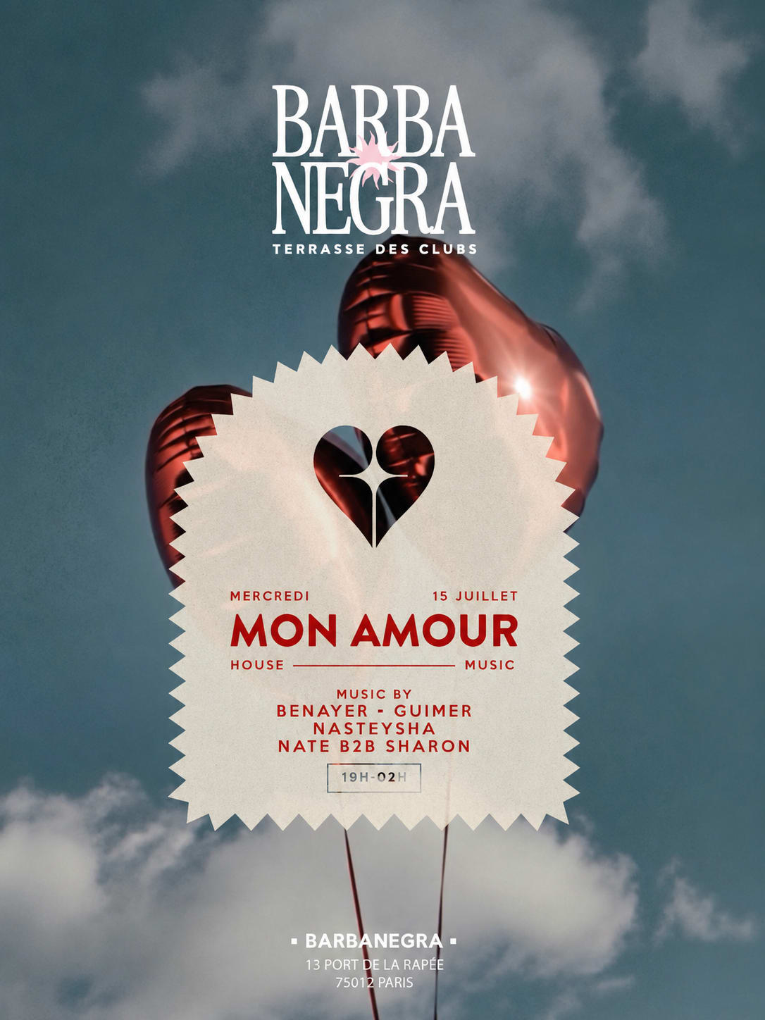 Mon Amour X Barbanegra - Mercredi 15 Juillet