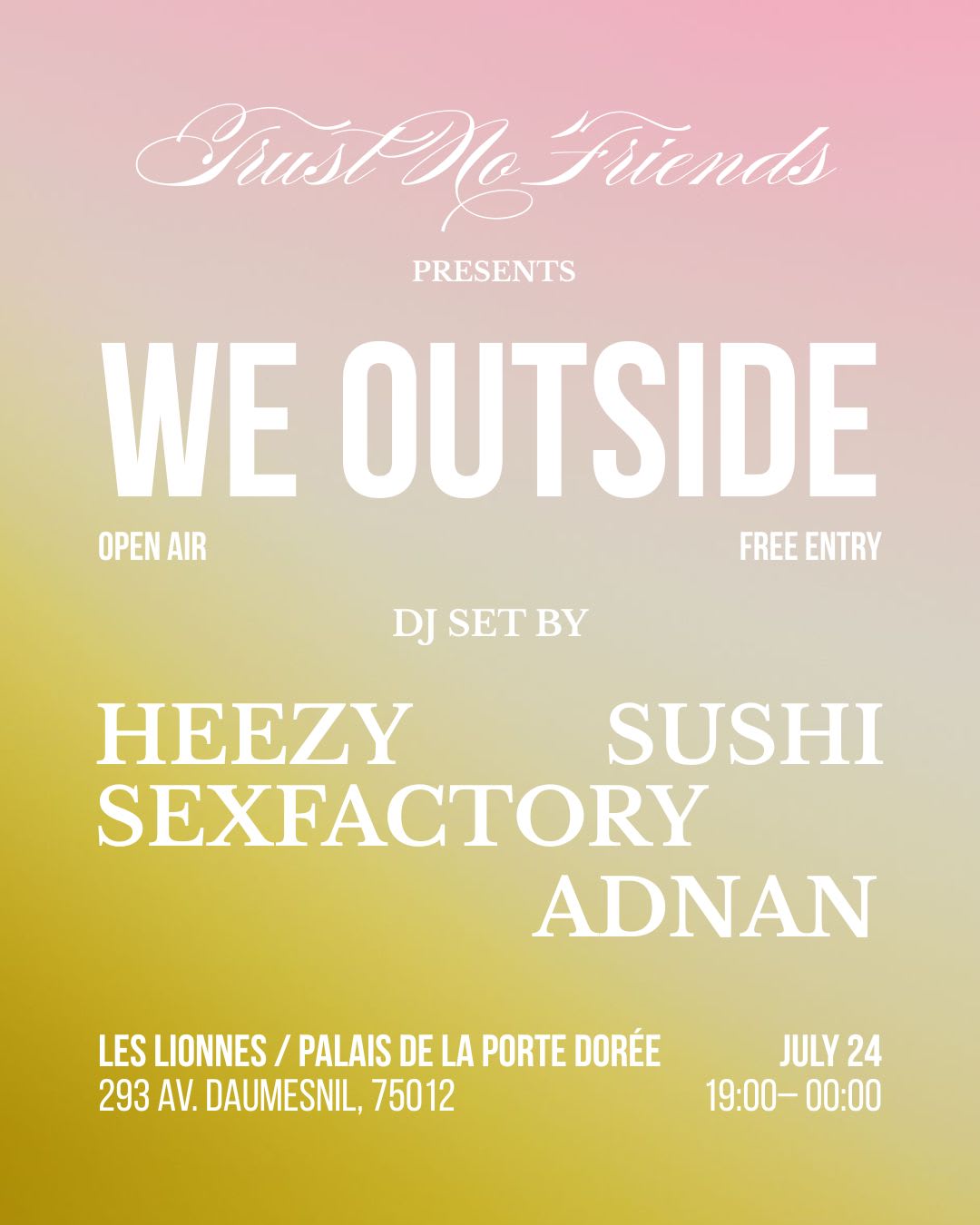 We Outside - Open Air