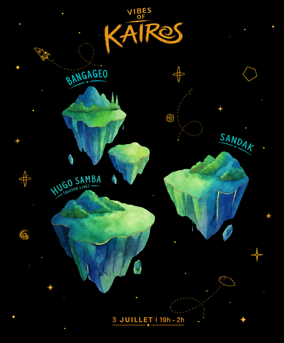 Vibes Of Kairos - Bangageo, Hugo Samba, Sandak
