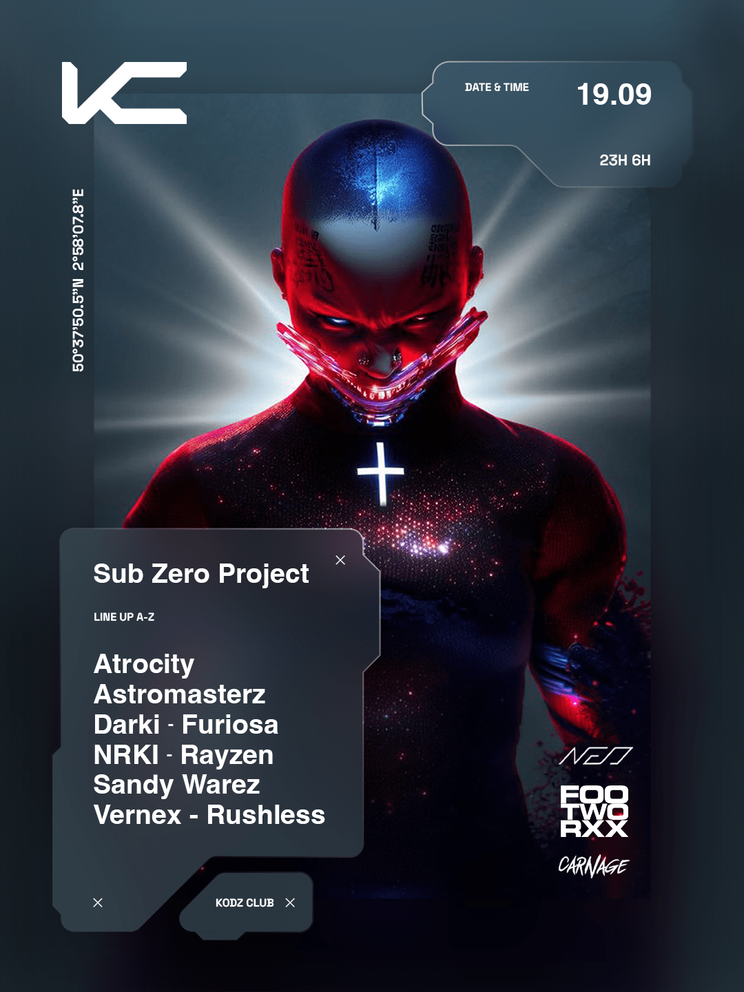 Kodz X Footworxx Presents : Subzero Project, Rayzen & More
