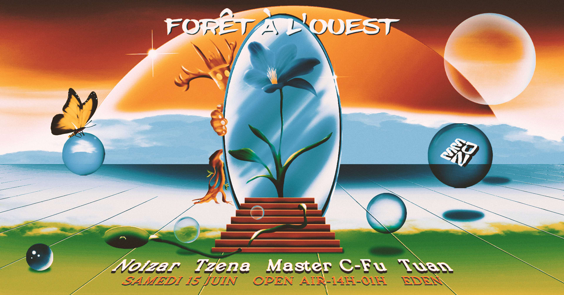 Forêt À L'ouest X Eden : Noizar, Tzena, Master C-Fu, Tuan
