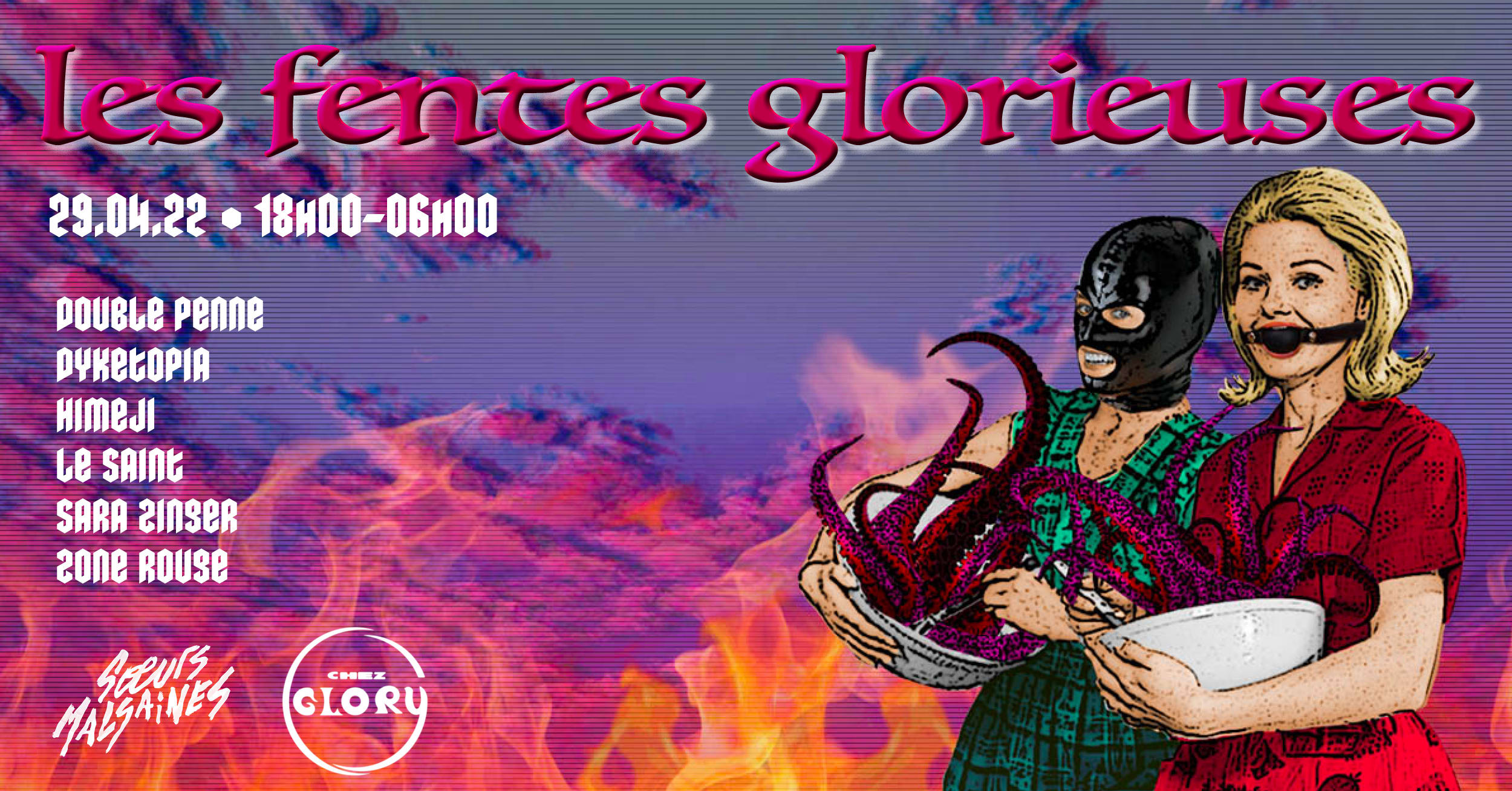Chez Glory : Soeurs Malsaines *Les Fentes Glorieuses*